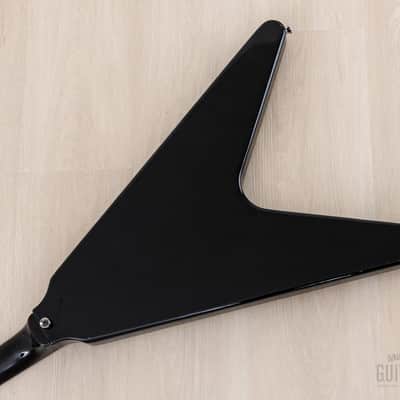 1990 Greco FV-650 Flying V Vintage Guitar Black, Japan Fujigen image 14