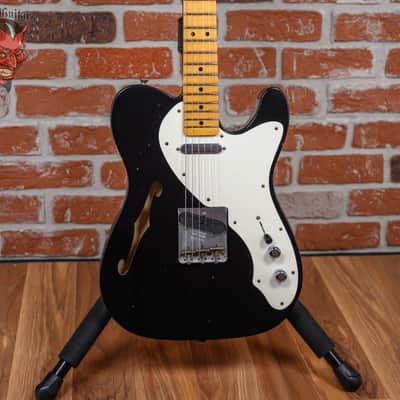 Fender Custom Shop W25 Limited Edition 50’s Thinline Telecaster Journeyman Relic Aged Black 2026 w/OHSC image 1