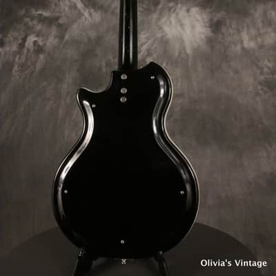 Valco/Supro Res-O-Glass BLACK w/Valco S6416T tube amplifier 8" Jesnsen 1966 image 7
