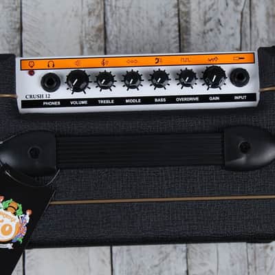 Orange CRUSH 12 Electric Guitar Combo Amplifier 12 Watt Solid State Amp Black image 3