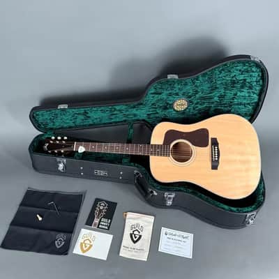 Guild 2024 USA D-40 Standard Natural Vintage Gloss Dreadnought Case 2024 - natur image 13