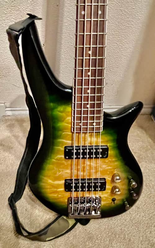 Jackson JS Series JS3QV 5-String Spectra Bass 2021 - Alien Burst w/gigbag image 1