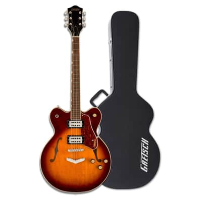 Gretsch G2420T Streamliner Hollow Body Electric Guitar with Bigsby, Laurel Fingerboard (Robusto Burst) with Gretsch G2420T Hard Case image 1