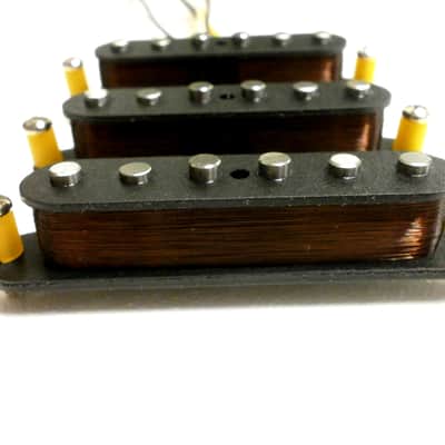 Q pickups HAND WOUND Stratocaster Strat SET Big Tone Dipper Mid Scooped Mayer image 5