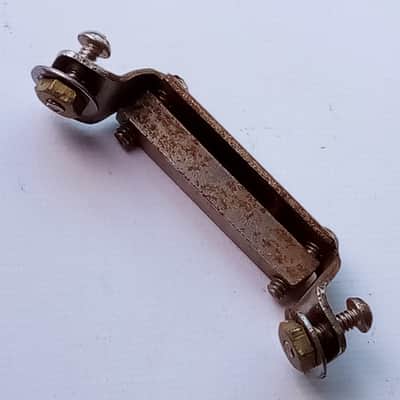 *Rogers 2 1/4" Snare Drum Butt Plate Nickel Vintage USA 40s-50s Parade/Marching* image 3
