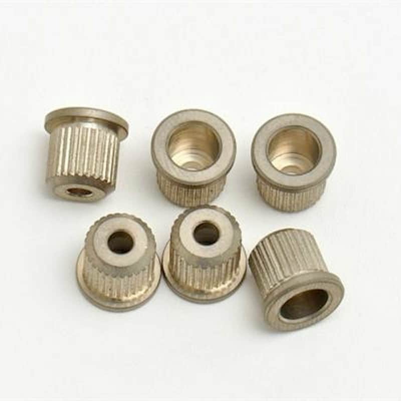 NEW (6) Gotoh TLB-1 String Body Ferrules for Fender Telecaster/Tele, AGED NICKEL image 1