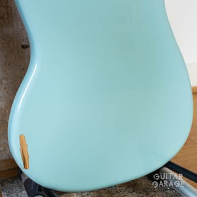 2006 Fender Japan Mustang 65 Vintage Reissue Daphne Blue Seymour Duncan humbucker offset guitar CIJ image 16