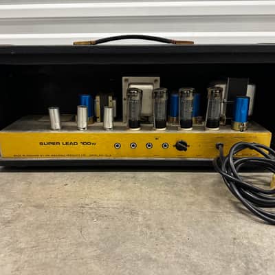 Marshall JMP 1959 Super Lead 2-Channel 100-Watt Guitar Amp Head 1967 - 1975 - Black image 5
