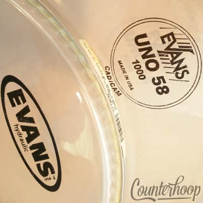 *Evans 2x 10" Tom Drum Heads Hydraulic+Uno 58 Cad/Cam Clear Batter/Resonant USA* image 2