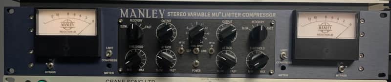 Manley Labs Stereo Variable Mu Limiter/Compressor w/ High Pass Side Chain and T-Bar Mod - Barely used! image 1