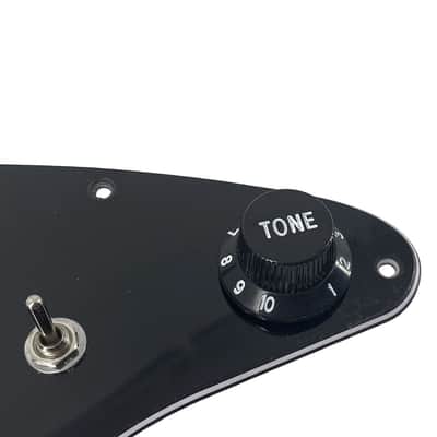 Stratocaster Style Loaded SSS Guitar Pickguard and Pickup, Pearl Black image 6