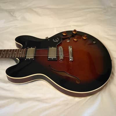 Vintage 1997 Epiphone Dot (Gibson 335) - Made in Korea (MIK) - Cinnamon Burst - Free Pro Setup image 5