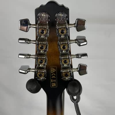 Ibanez M510E A-Style Acoustic-Electric Mandolin, Spruce Top, Open Pore Vintage Sunburst image 6