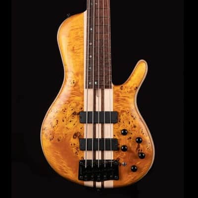 Cort A5 Plus SC | 5-String Bass Guitar. Amber Open Pore. New with Full Warranty! image 2