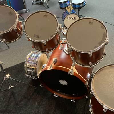 Vintage 1980's TAMA Royalstar 7-Piece 8/10/12/13/16/22 Drum Kit Set in Super Mahogany Satin w/ Metal Snare Drum image 11