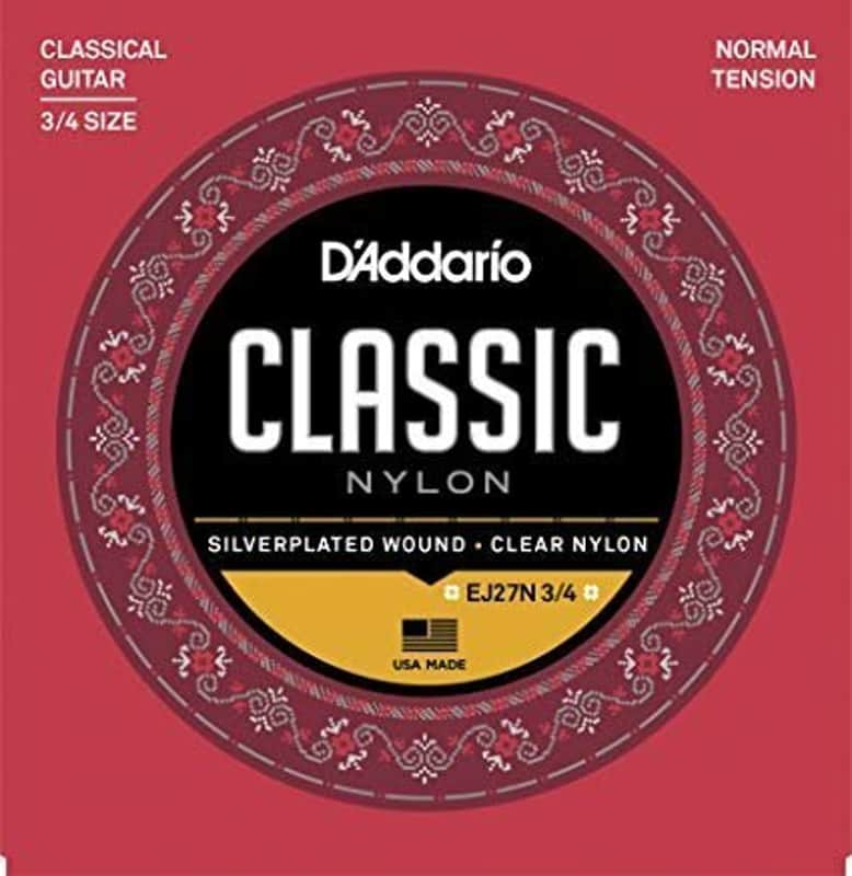 D'Addario EJ27N 3/4 Student Nylon Fractional Classical Guitar Strings Normal Tension image 1