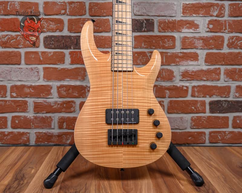 Jackson USA Custom Shop Concert Bass Masterbuilt by Mike Shannon & Pablo Santana Flame Maple Top Natural 2008 w/Hard Shell Case image 1