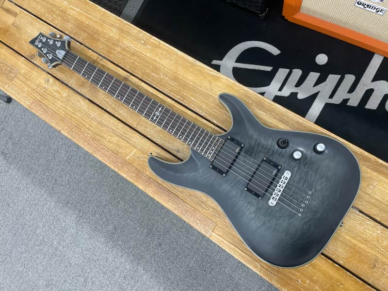 Schecter Diamond Series C-1 Platinum - Trans Black image 1