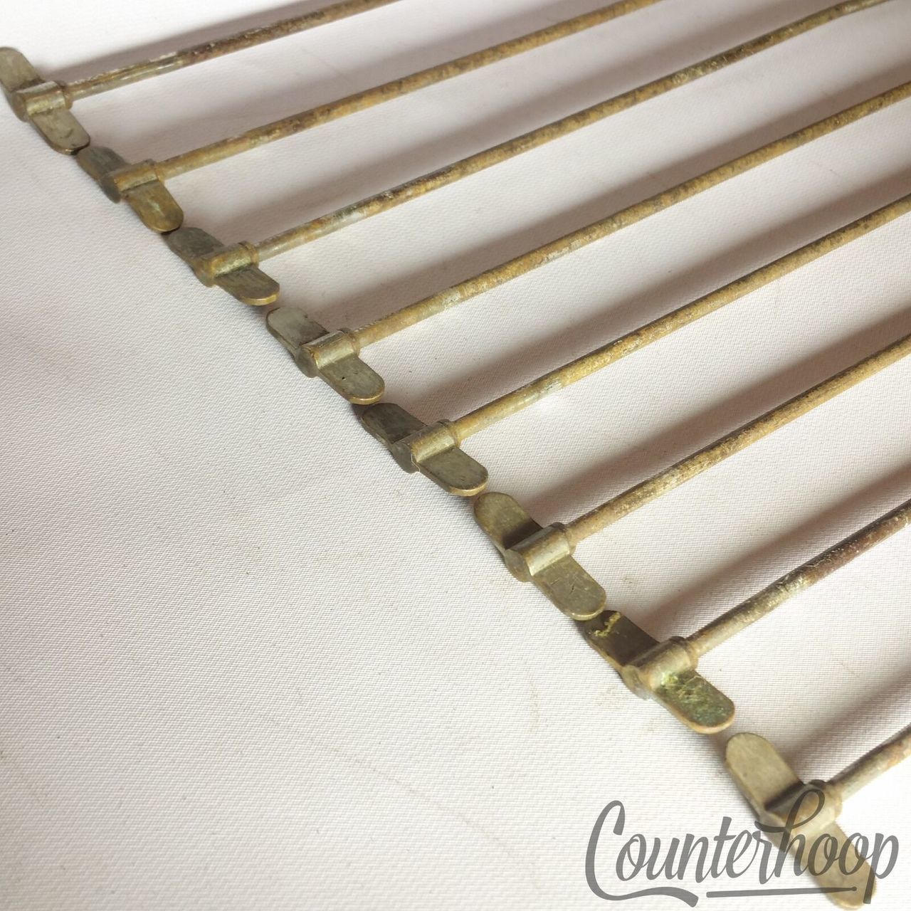 Leedy 8x Bass/Snare Drum Single-Tension T-Rods 12 3/4"Nickel Vintage 20s Parade — main photograph