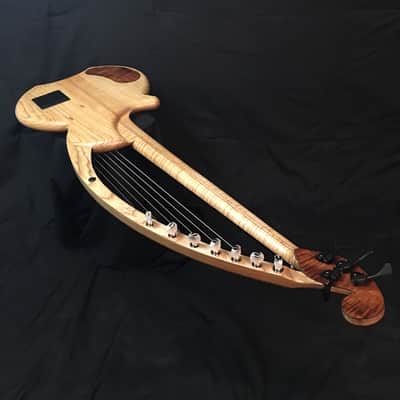 Barton Basses 11-String Fretless Harp Bass 2016 Koa image 4
