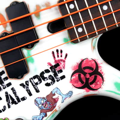 Custom Painted and Upgraded Yamaha RBX 260 With Matching Headstock And Graphics image 10