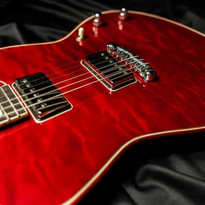 Buzzy Feiten  Supernova Classic  2018 Red Quilt Guitar image 10