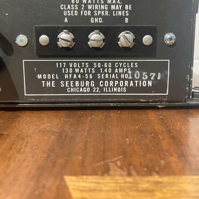 Seeburg HFA4-56 1962 - Guitar Head Black image 6