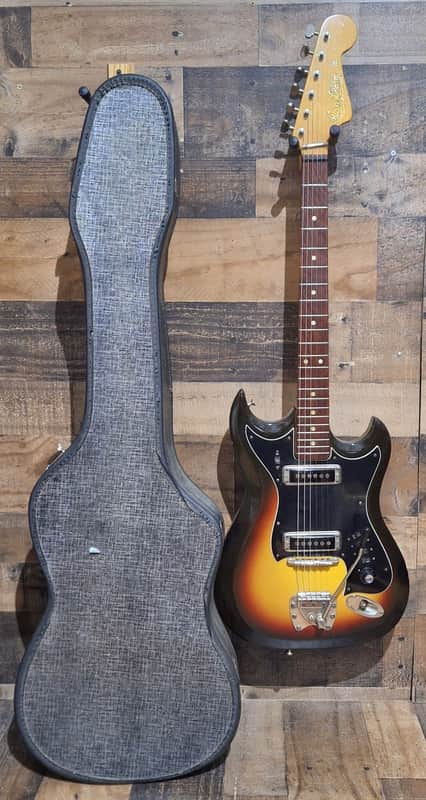 1965 Hagstrom II with Original Case - Sunburst - - Very Good