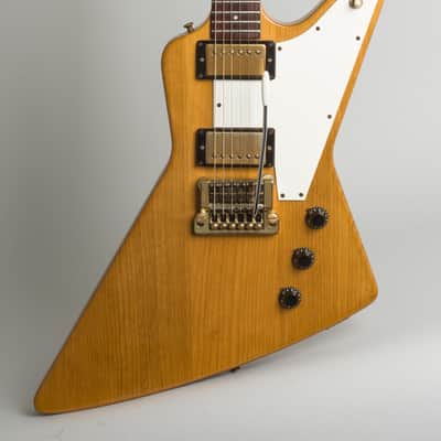 Gibson Explorer Custom Shop Korina Edition Solid Body Electric Guitar (1983), ser. #80483500, original black hard shell case. image 3
