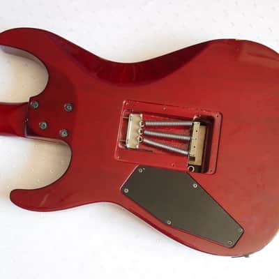 ESP Edwards E-HR 98 QM 1998 Transparent Red | Reverb