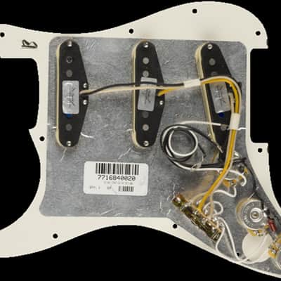 Fender Pre-Wired Strat Pickguard Custom Shop Fat 50's SSS Parchment 11 Hole image 2