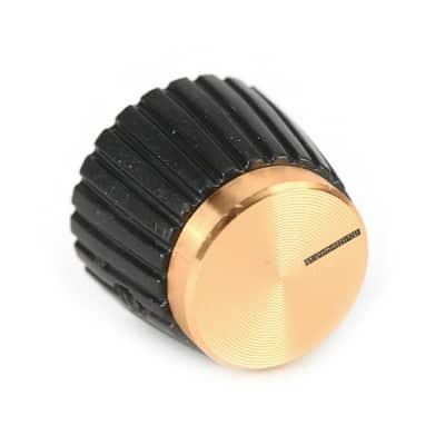 10-Pieces Guitar AMP Knobs Black Gold Cap fits Marshall Amplifier image 3