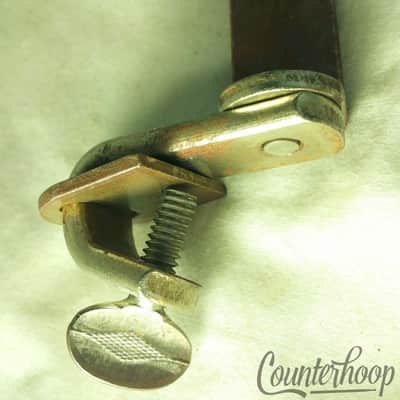 *Ludwig Cowbell Mount Clamp-On Bass Drum Hoop Nickel Vintage 30s Early American* image 2
