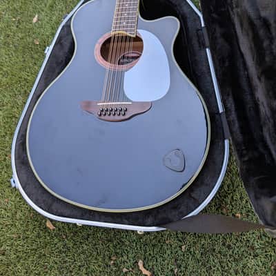Yamaha APX700II-BL 12-String Thinline Cutaway with Electronics - Black - New $159 Case image 2