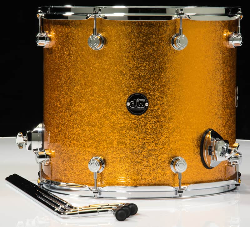 DW Performance Series 14X16 Floor Tom - Gold Sparkle image 1