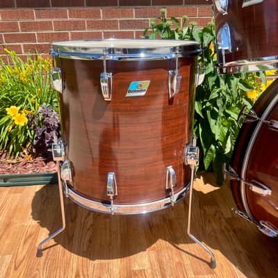 1970s Ludwig Big Beat 3-Ply Drum Set Mahogany Cortex 22/12/13/16 image 15