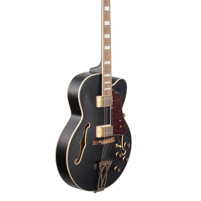 Ibanez Artcore AF75G Hollowbody Guitar Black Flat image 8