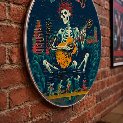 Grateful Dead, Concert Poster Artwork of Bertha, 22" Bass Drumhead image 2