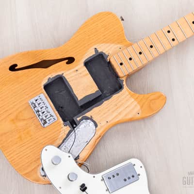 1975 Fender Telecaster Thinline Vintage Semi-Hollow Guitar Natural Ash w/ Seth Lover-Designed CuNiFe Wide Range, Case image 22