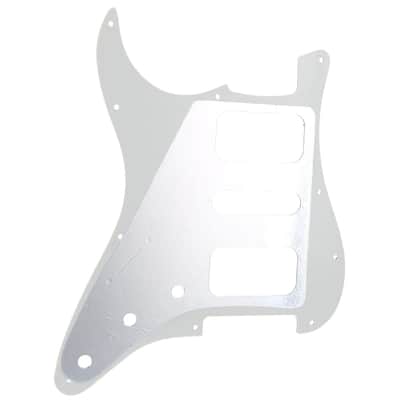 11 Holes Round Corner HSH Strat Pickguard for American/Mexican Fender Standard Stratocaster Electric Guitar, 3Ply Aged White image 3