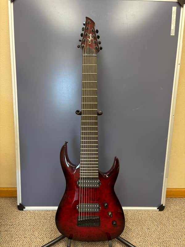 Agile 9-String 28 5/8” Scale Electric Guitar Septor Elite 928 EB CP Tribal Red image 1