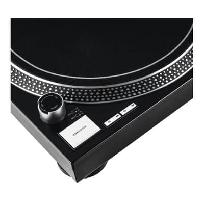 Reloop RP-2000 Quartz-Driven DJ Turntable with Direct Drive With 8AUDIO AAV-8XA High-fidelity Desktop Amplifier System with Full-range Speakers image 8