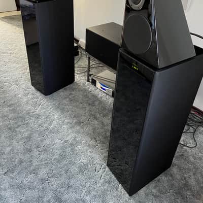 Meridian DSP6000 Floor Standing Speakers Late 90s Early 2000s Piano Black image 3