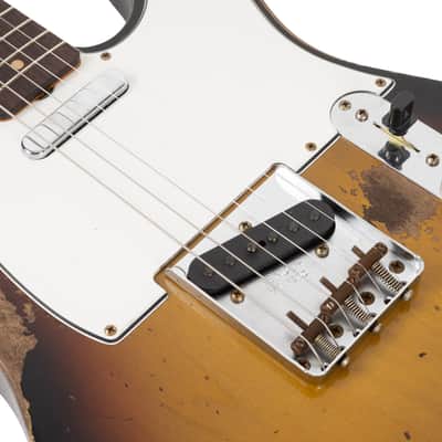 Used Fender Custom Shop 1961 Telecaster Heavy Relic - Faded Bleached 3-Color Sunburst image 7