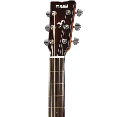 Yamaha Natural Folk Guitar Mahogany With Solid Mahogany Top image 5