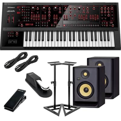 Roland JD-XA Analog/Digital Synthesizer, (2) KRK RP5G4 Monitors, (2) Monitor Stands, Nektar NX-P, Sustain Pedal, (2) 1/4 Cables Bundle