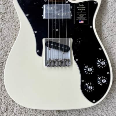 Mint Fender American Vintage II 1977 Telecaster Custom, Olympic White with Hard Case image 4