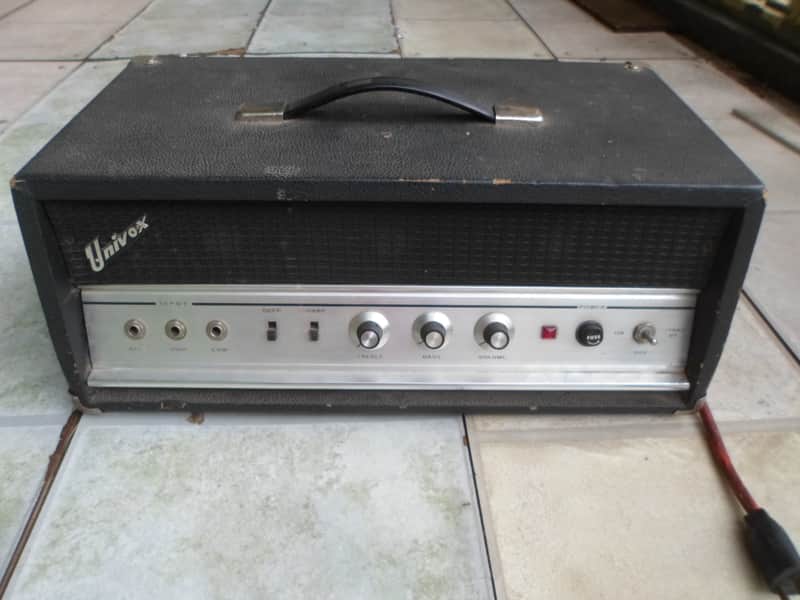 Univox 6L6 Tube Amplifier Head 1970's image 1