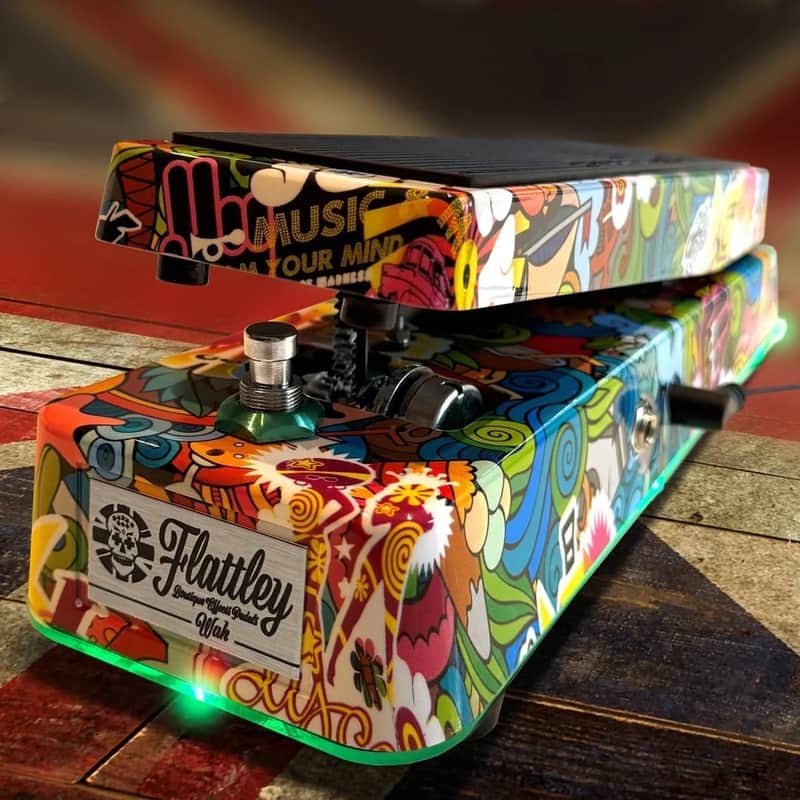 Flattley Guitar Pedal Disco Graphics – The Flattley Wah 10th Anniversary Edition image 1