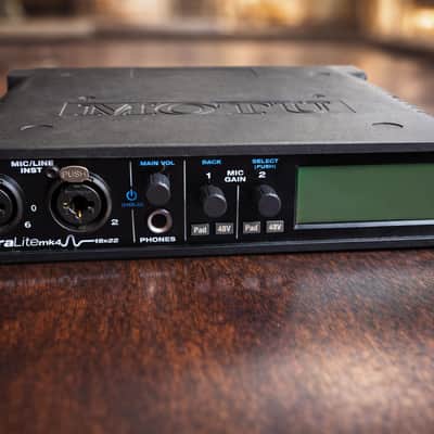 MOTU UltraLite Mk4 18x22 USB Audio Interface 2010s - Black image 1